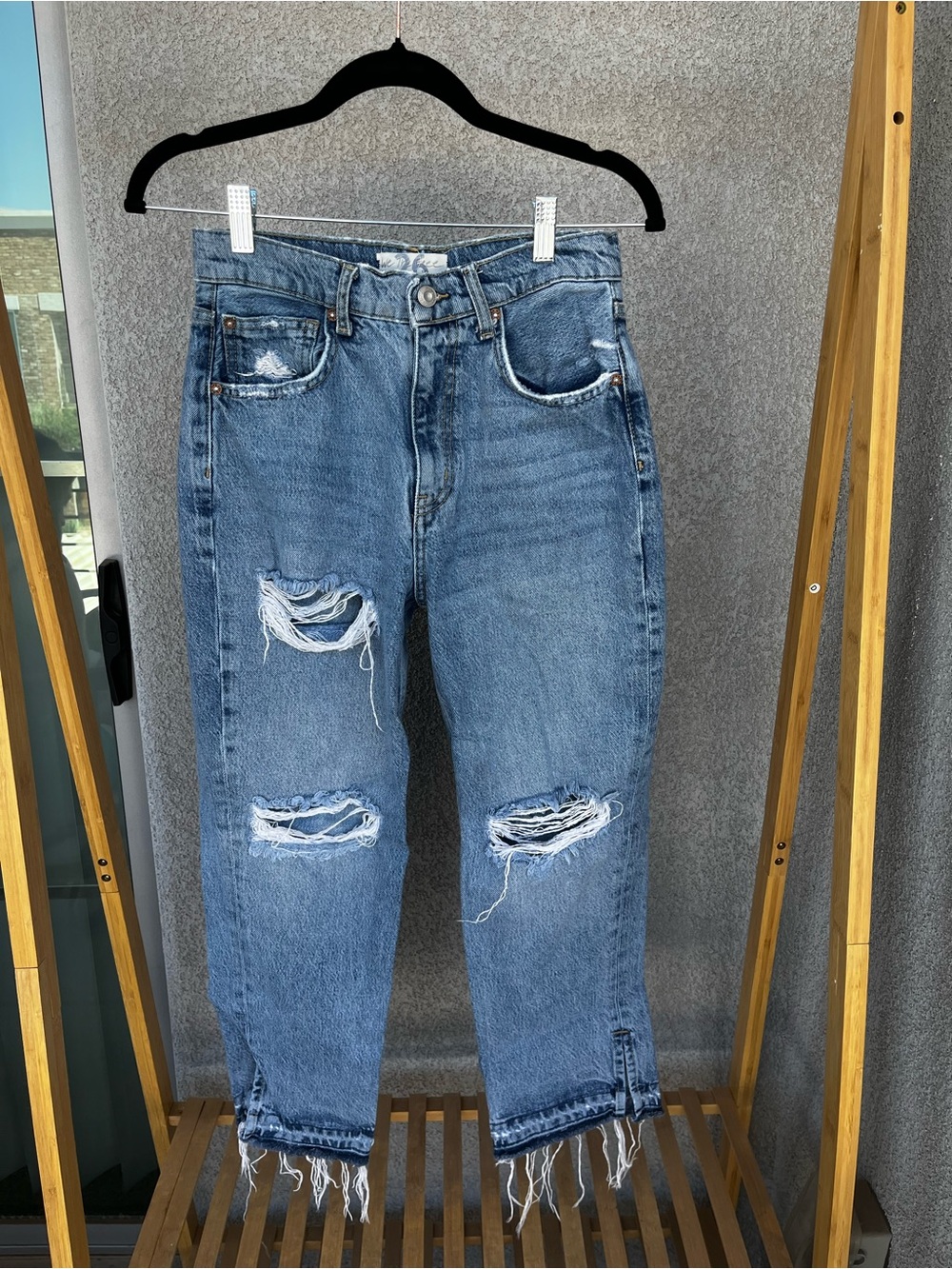 Free People Light Blue Relaxed Jeans